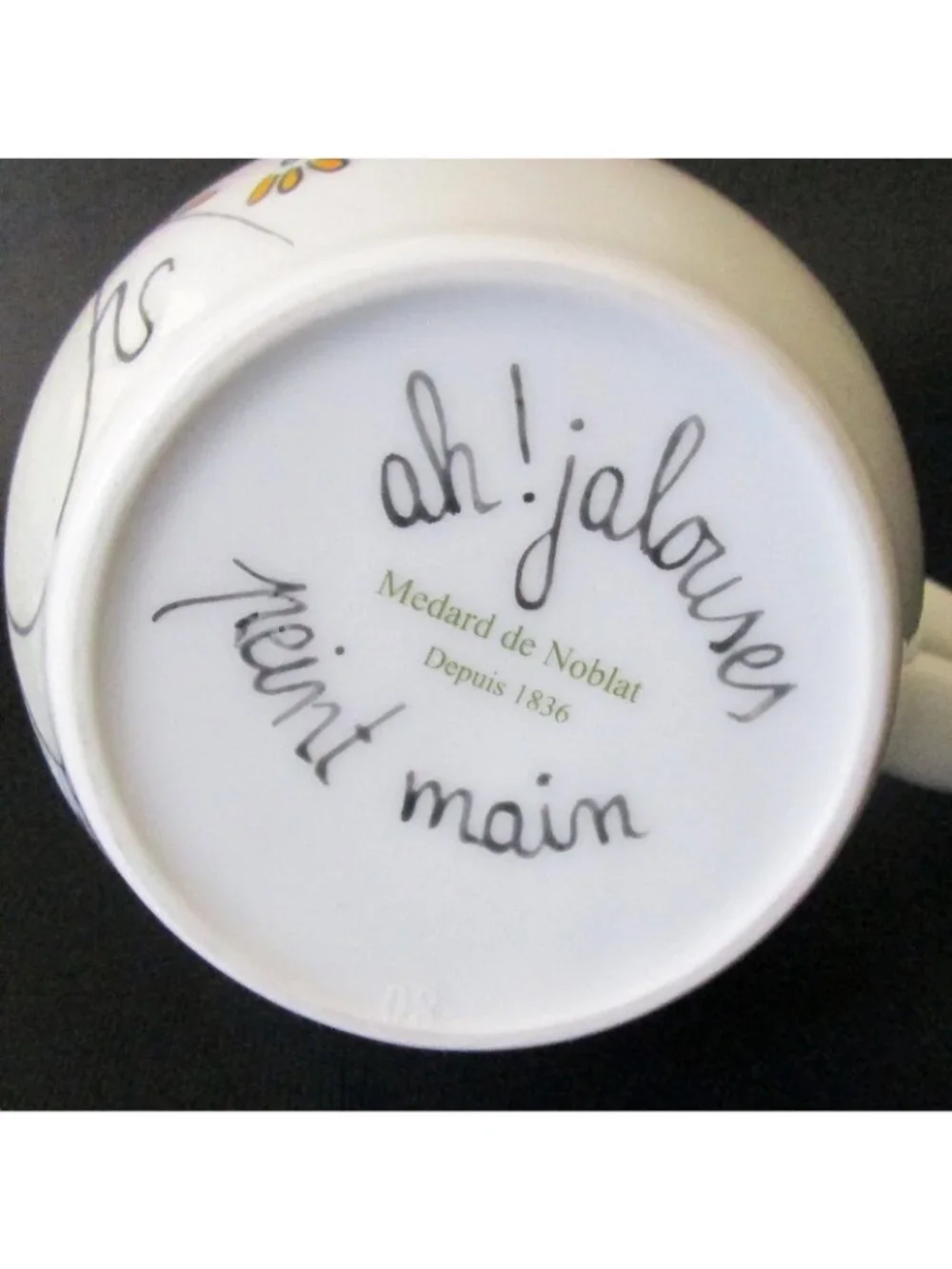 Medard De Noblat Hand Painted Mug Ah! Jalouses Artist Cats In Paris Coffee Cup